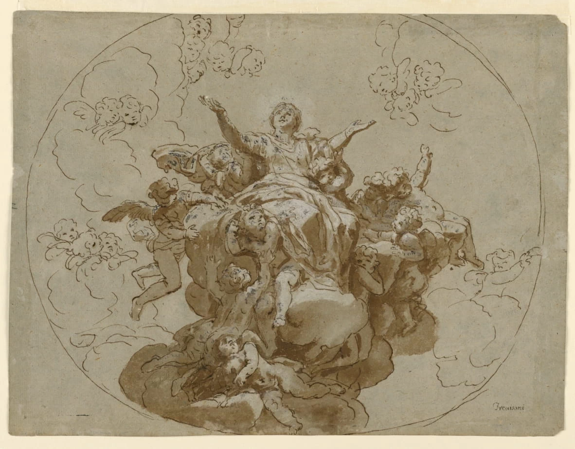 Progetto per soffitto, l'ascensione della Vergine - Smithsonian Institution, Museumù
